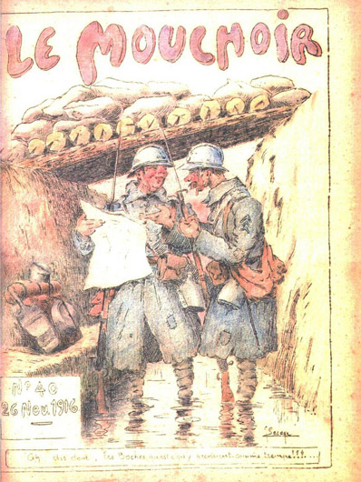 Cover art of trench paper by Joseph Lesage