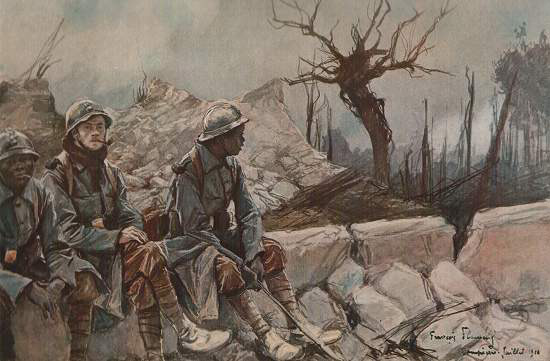 Near Peronne, 1916 by Francois Flameng