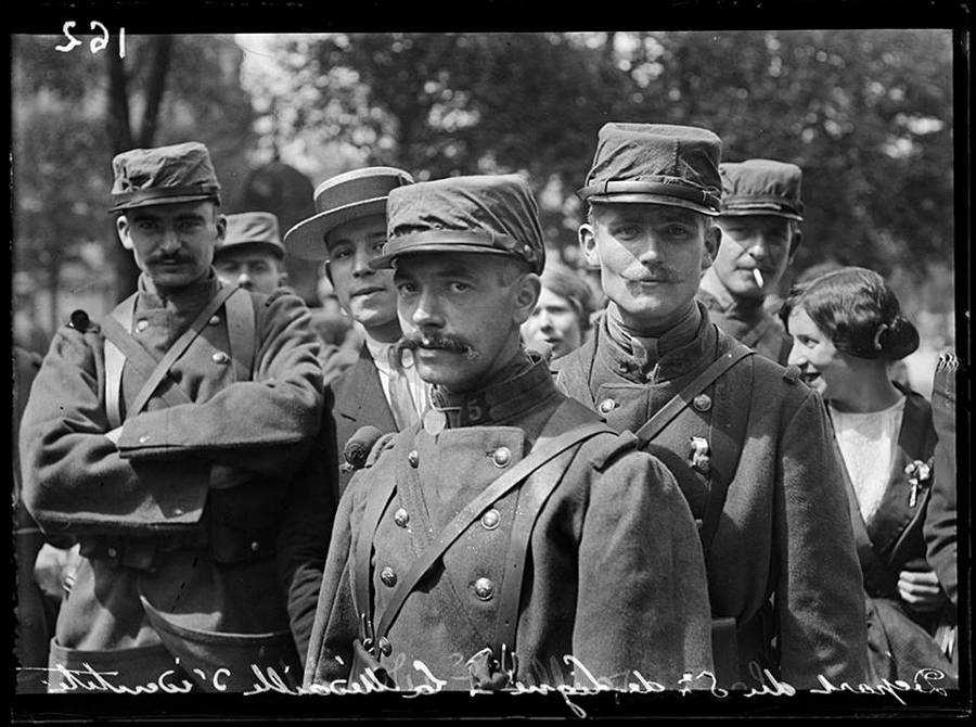Soldiers of the 5e Regiment d'Infanterie, 3 Aug. 1914