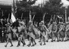 Parade for 14 July 1917 ceremonies in Paris. 