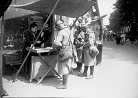 Soldiers shopping while on furlough in Paris.