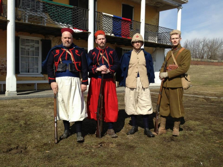 Members of the 3e RMZT, Fort Mifflin, March 2014
