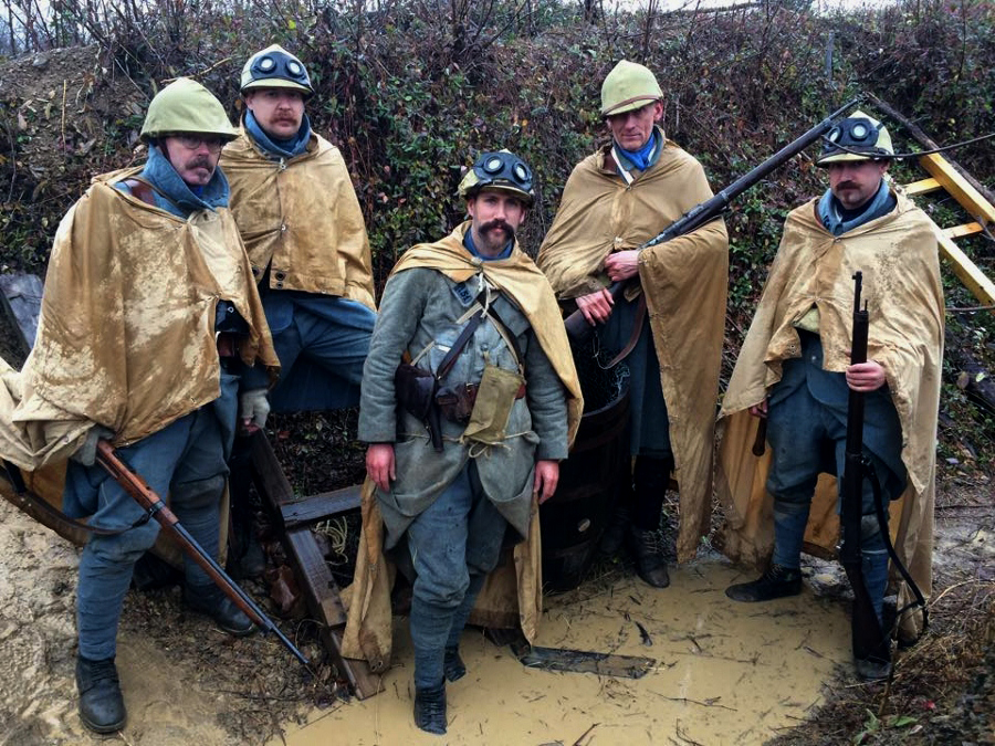 The 151e in their first-line trench, December 2014