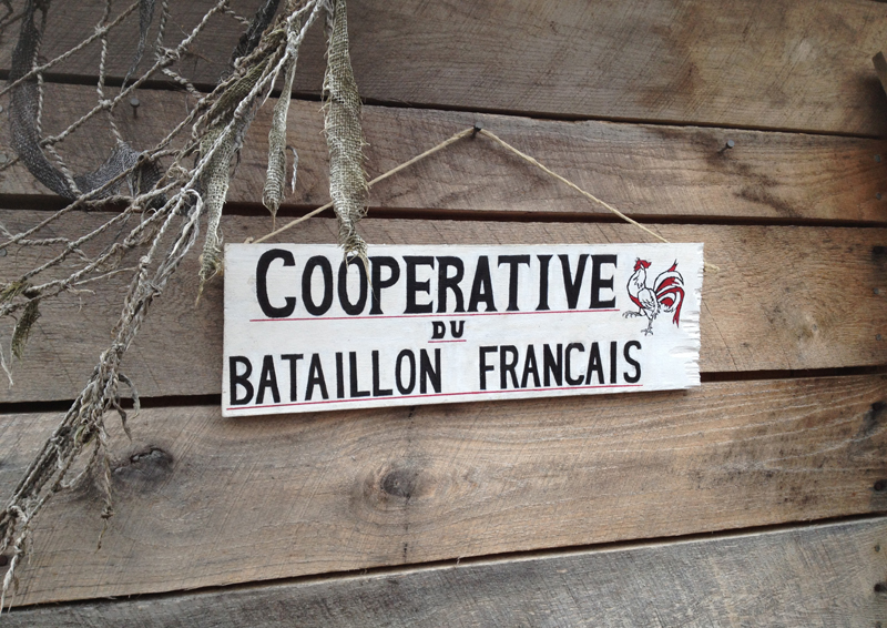The sign for the French company co-operative. Nov. 2012.