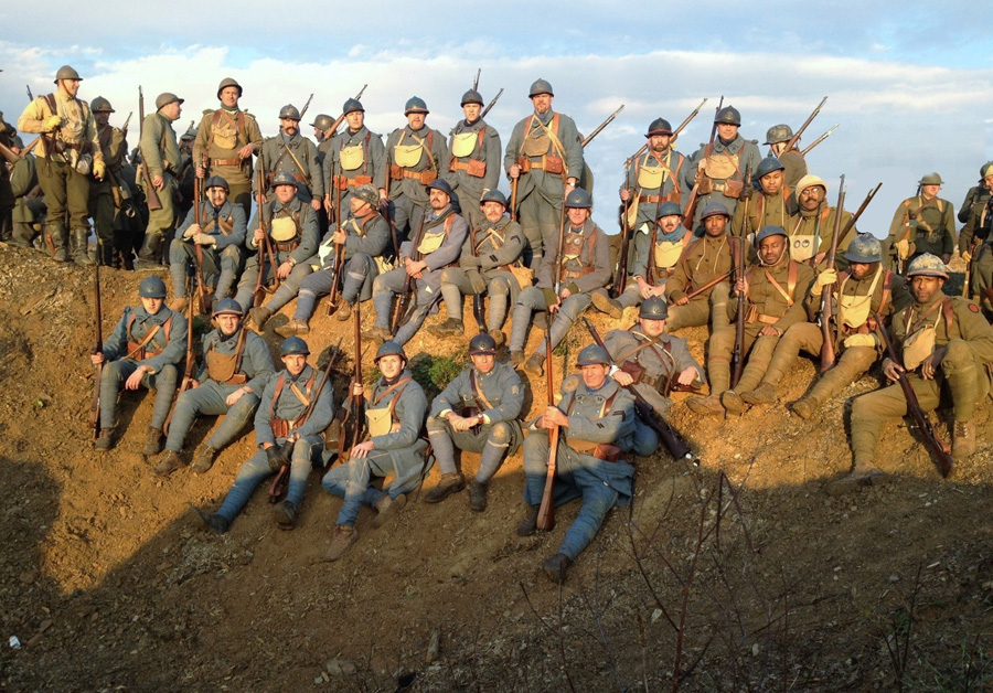 Members of the 151 RI, 18 RI, Russian Legion and 372 US IR. Newville, November 2013.
