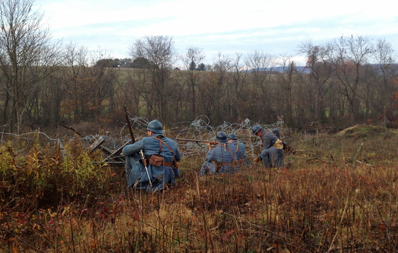 151 RI in support of a feint attack. Newville, November 2013.