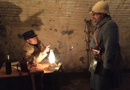 Lieut. Cartier gives out instructions to Cpl. Picard, Fort Mifflin, March 2015.