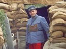 Lt. William in the British lines, June 2003.