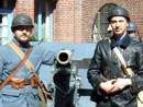 Two members of the Poilu de la Marne, Fort Seclin, 2005.