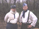 Cpl. Picard and Sdt. Martin in the rear, April 2006.