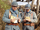 Sdts. Gurreaux and Pernot get news from home, Nov. 2012.