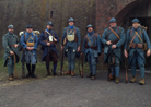 The 151 showing the evolution of the French infantry kit bteween 1915 and 1918. Fort Mifflin, March 2013.