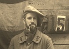 Sgt. Contamine in 1916 kit at the end of the French company work weekend. Newville, September 2013.