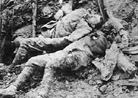 These men occupied a position literally crushed by German shell-fire.