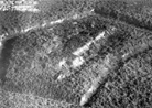 The shell ravaged Fort Douaumont from the air, showing the annihilating effects of the artillery bombardments at Verdun. 10 Oct. 1916.